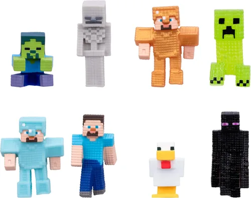 Vista 5 de Goo Jitzu Minecraft Minis, paquete de 8 mini squishies elásticos