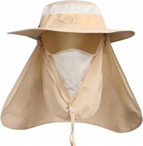 Vista 17 de Gorra de pesca Ddyoutdoor™ 07–281. Moda, verano, protección solar al aire libre, con cuello y visera de ala ancha