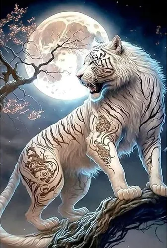 Vista 12 de NAIMOER Kits de arte de diamantes de gato para adultos principiantes, kit de pintura de diamante 5D, kit de mosaico de arte de gemas de taladro