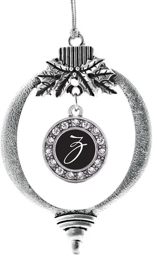 Vista 199 de Inspired Silver - Adorno de cromosoma 21 con dije de círculo de plata con joyas de circonita cúbica