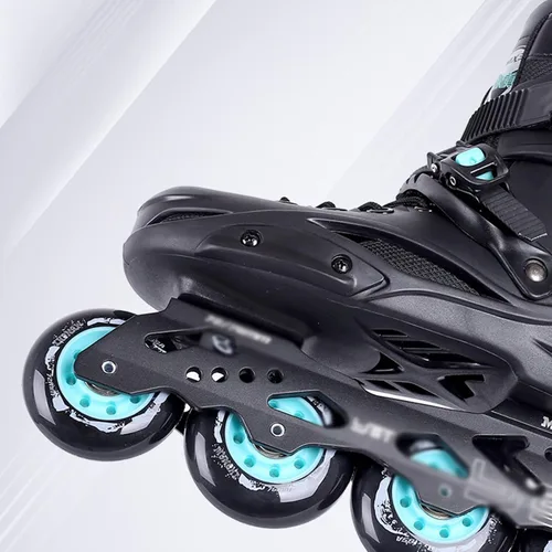 Vista 7 de DHAEY Patines en línea para principiantes profesionales para niños y niñas, 8 ruedas, patines para deportes al aire libre