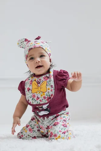 Vista 2 de Disney Minnie Mouse - Conjunto de 4 piezas para bebé niña recién nacida a bebé