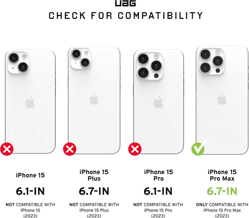 Vista 2 de URBAN ARMOR GEAR UAG - Funda compatible con iPhone 15 Pro Max de 6.7 pulgadas, Essential Armor Olive Drab con imán integrado compatible con carga