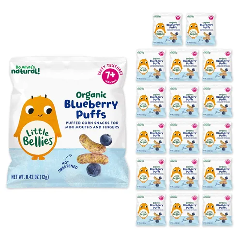 Vista 11 de Little Bellies Bocadillo orgánico de manzana y canela para bebés (paquete de 18 paquetes individuales de 0.42 onzas)