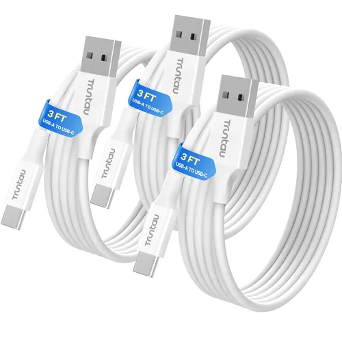 Vista 15 de Cable de carga rápida de nailon trenzado USB A a USB C de 3 pies, compatible con iPhone 17/17 Pro/16e/16 Plus/15 Pro/15, Samsung Galaxy