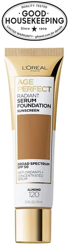 Vista 9 de L'Oreal Paris Age Perfect - Base de suero radiante con SPF 50, almendra, 1 onza