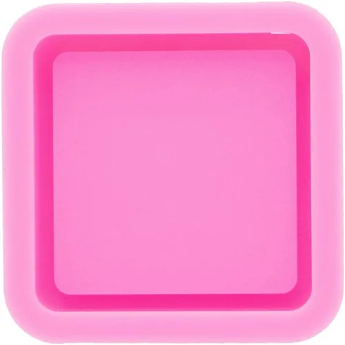 Vista 3 de Molde de silicona redondo brillante para foto con respaldo de foto, molde de resina de silicona para manualidades epoxi DIY para guardar mini fotos