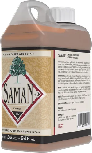Vista 57 de SamaN Tinte interior para madera a base de agua, tinte natural para muebles, molduras, paneles de madera, gabinetes (colonial TEW-205-32, 32 oz)