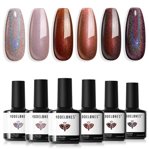 Vista 33 de Modelones - Juego de esmaltes de gel transparente, capa base de gel superior, sin limpieza, 0.5 onzas líquidas Un conjunto claro
