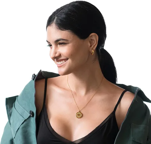 Vista 6 de Polite Society Hoop Gold Earrings for Women – 18K Gold Plated Earrings,Lightweight Timeless, hypoallergenic jewelry perfect for everyday wear or as