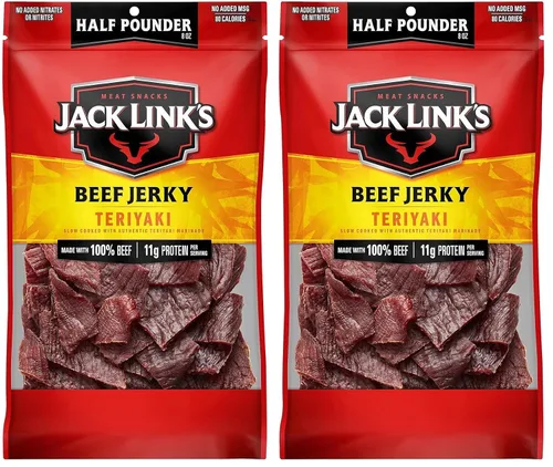 Vista 14 de Jack Link's Carne Crujiente de Res, con Pimienta, Bolsa Grande de Media Libra - Bocadillo de Carne Sabroso, Snacks de Proteína Listos para Comer