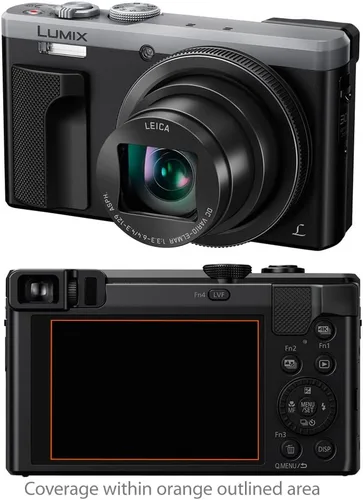Vista 3 de BoxWave Protector de pantalla compatible con Panasonic Lumix DMC-ZS60 – ClearTouch Crystal (paquete de 2 unidades), diseño de película HD, protege