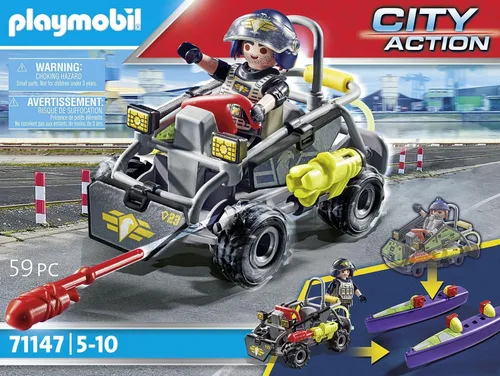 Vista 4 de Playmobil Tactical Police All Terrain Quad