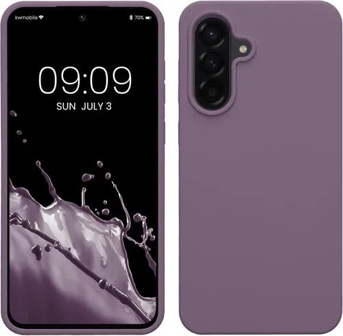 Vista 215 de kwmobile Funda Compatible con Samsung Galaxy A14 5G - Funda de teléfono de TPU y silicona con acabado suave - Verde Lima