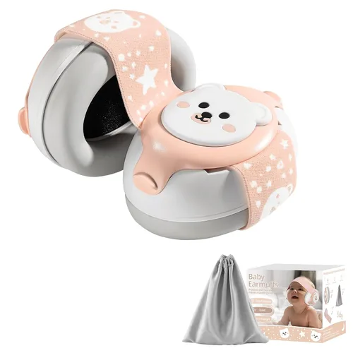 Vista 11 de Orejeras para bebé, Auriculares para bebés con cancelación de ruido, protección auditiva infantil con diadema ajustable, auriculares para bebés a