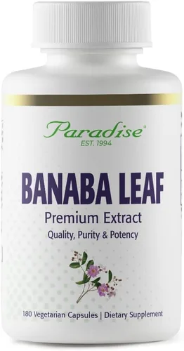 Vista 8 de Paradise Herbs Cápsulas vegetarianas de hoja de banaba, 60