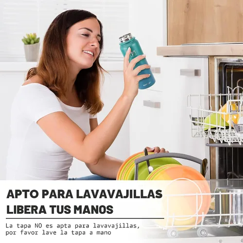 Vista 7 de Fanhaw Botella de agua de acero inoxidable aislada para niños de 20 onzas con tapa con popote, a prueba de fugas y antipolvo, botella de uso diario