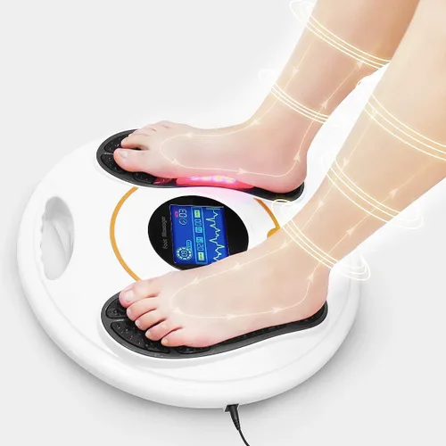 Vista 2 de Foot Circulation Plus (elegible para FSA o HSA) - Máquina de masaje de pies con unidad TENS, EMS (estimulador muscular eléctrico) Pies Salud