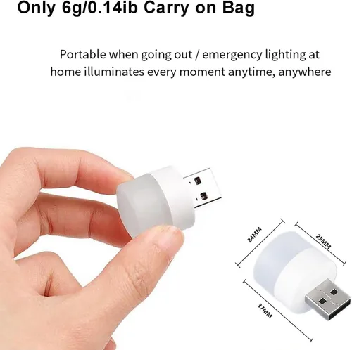 Vista 6 de Sokelinn-six Lámpara de enchufe USB, mini luz LED de noche de protección ocular, paquete de 7 luces decorativas