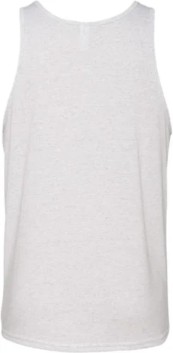 Vista 4 de Bella Canvas Camiseta sin mangas para hombre, Trimezcla Salpicado Blanco