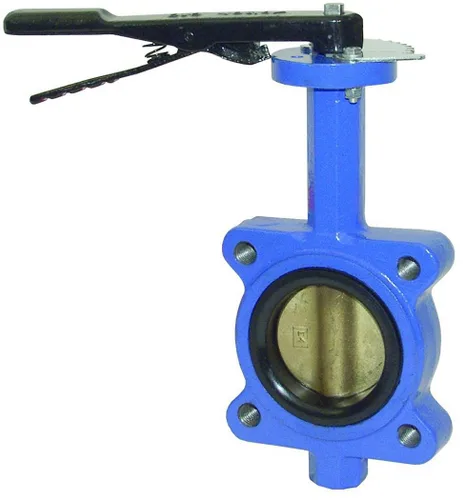 Vista 5 de Dixon BFVL300 Válvula de mariposa roscada de hierro dúctil estilo orejeta con disco de bronce de aluminio y forro Buna-N, tamaño de 3 pulgadas