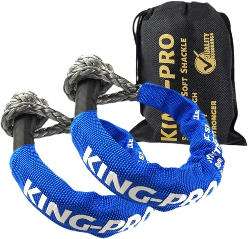 Vista 10 de KING-PRO Grillete suave sintético de 1/2 x 24 pulgadas, grillete suave, 42,000 libras, resistencia a la rotura, grillete de cuerda de recuperación