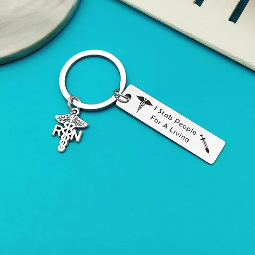 Vista 2 de Xiahuyu Nurse Gifts Keychain Nurse Appreciation Gifts Nurses Day Graduation Christmas Birthday Gift Thank You Gifts for Nurse