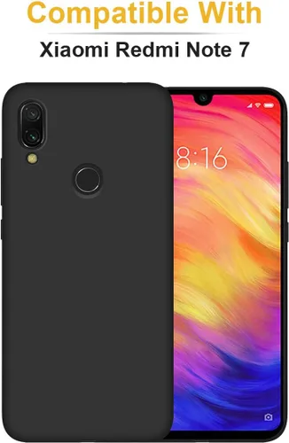 Vista 6 de Funda personalizada para teléfono Redmi Note 7 de 6.3 pulgadas, funda personalizada con múltiples imágenes, funda suave con nombre, regalo de Negro