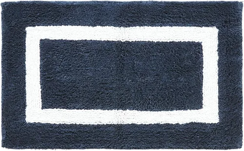 Vista 127 de Better Trends - Alfombra de baño 100% algodón reversible, altamente absorbente y lavable a máquina, suave, tapete de ducha para piso de baño