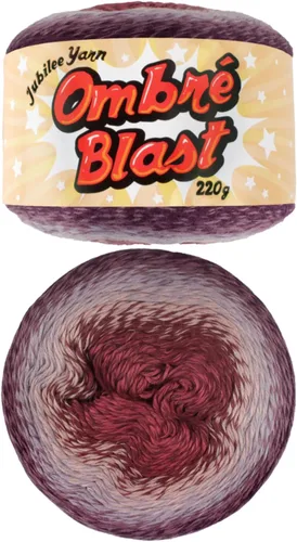 Vista 9 de JubileeYarn - Hilo Ombré Blast (7.76 oz/torta de algodón para bebé, 1 torta)
