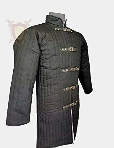 Vista 4 de Gambeson Coat Thick Padded Full Sleeves Gambeson Coat Aketon Jacket Armor, Cotton Fabric Gambeson Jacket by ITS Medieval