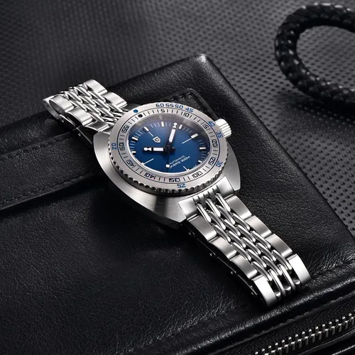 Vista 6 de Pagani Design - Reloj de lujo automático para hombre, movimiento japonés NH38, 1.654 in, cristal de zafiro, impermeable, luminoso, reloj deportivo