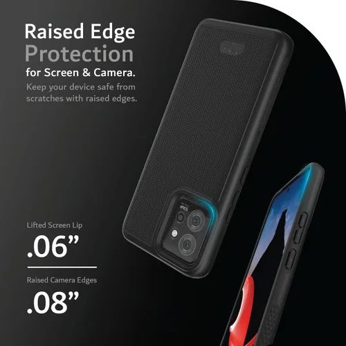 Vista 5 de TUDIA DualShield Grip - Funda protectora diseñada para Motorola ThinkPhone (2023), [MergeGrip] de doble capa a prueba de golpes, delgada, de grado