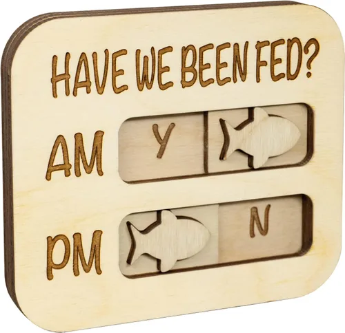 Vista 11 de JennyGems Recordatorio de alimentación para gatos, ¿He sido alimentado? Rastreador magnético de alimentación de gatos AM PM, control deslizante
