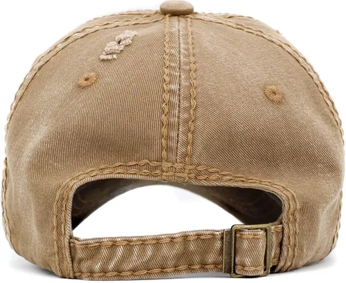 Vista 3 de Gorra de béisbol para papá, estilo vintage, desgastada, surtida, ajustable, unisex