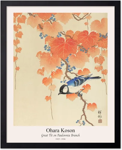 Vista 65 de Poster Master Vintage Ohara Koson Poster - Retro Blooming Lotus Flowers Print - Japanese Art - Flower Illustration - Aesthetic Design - Floral