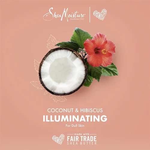 Vista 3 de SheaMoisture Batido de coco e hibisco para mejorar los rizos, 8 onzas – Curl & Style Milk, 7.5 oz – Mousse para rizos sin encrespamiento con manteca