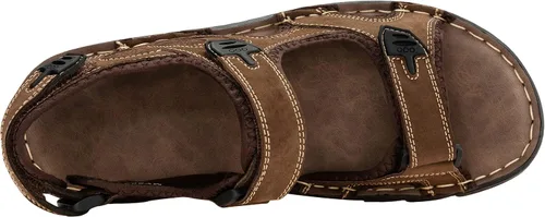 Vista 6 de Jousen Men's Sandals Leather Open Toe Beach Sandal Outdoor Summer Sport Sandals