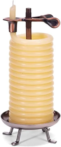 Vista 10 de Candle by the Hour Vela horizontal de 48 horas, cera de abeja natural ecológica con mecha de algodón, color amarillo (paquete de 4)
