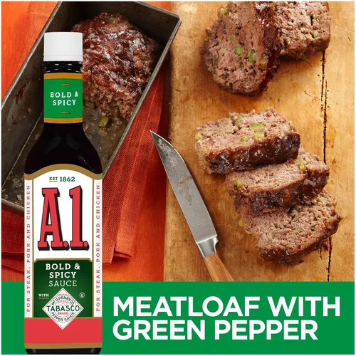 Vista 4 de A.1. Salsa para Bistec Bold & Spicy, botella de 10 oz (paquete de 3)