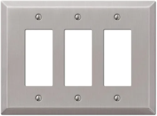 Vista 9 de Colester Direct - Placa de pared de níquel satinado para interruptor de pared, cubierta de tomacorriente GFI, acabado mate de níquel satinado