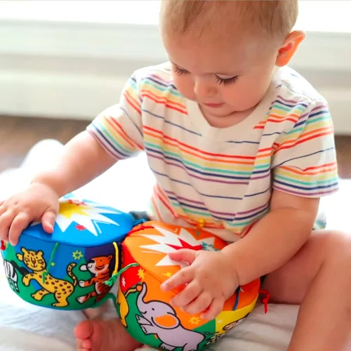 Vista 9 de Melissa & Doug K's Kids Bongo Drums - Instrumento musical suave, multicolor, 1 EA