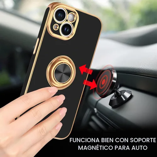 Vista 6 de BENTOBEN Funda compatible con iPhone 15, funda para teléfono iPhone 15, ajuste delgado, soporte de anillo de 360°, soporte magnético para automóvil