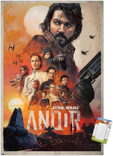Vista 11 de Trends International Star Wars: Andor - Póster de pared de una hoja, 14.725 x 22.375 pulgadas, versión enmarcada de madera de granero Versión