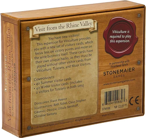 Vista 2 de Stonemaier Games: Viticultura: Visita desde el Valle del Rin Expansión