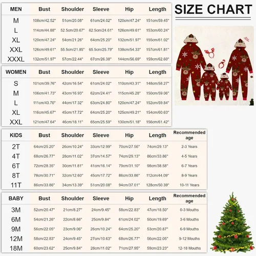 Vista 3 de Pijamas de Navidad familiares a juego, pijamas familiares de Navidad a juego, pijamas de bebé niño