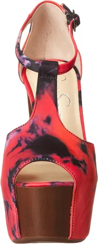 Vista 2 de Jessica Simpson Sandalias de plataforma con tacón floral Dany 3 para mujer