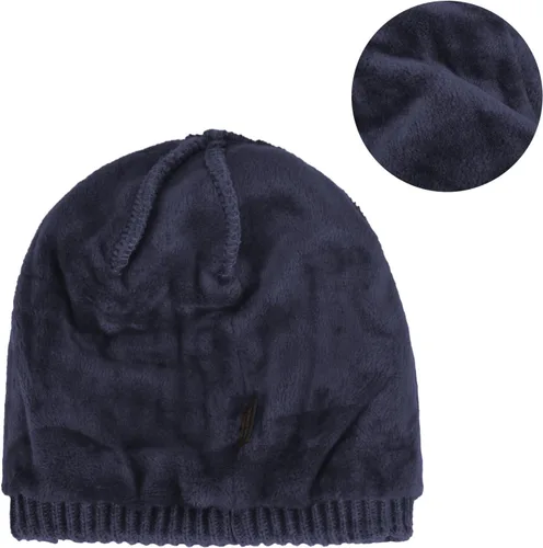 Vista 35 de Janey&Rubbins Gorro de punto diario con orejeras con forro polar y calavera