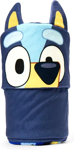 Vista 4 de Northwest BBC Studios Bluey Throw Blanket, Wearable Hooded 3D Sculpted Silk Touch Throw, 40"x50" Bouncy About