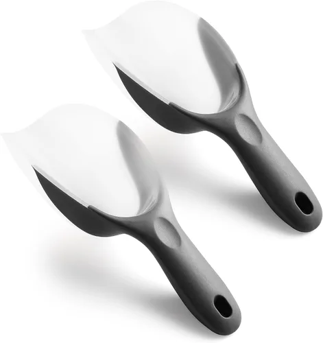 Vista 21 de Spring Chef Cuchara de hielo magnética para congelador, cuchara de palomitas de maíz de plástico flexible sin BPA con mango de agarre suave, cuchara